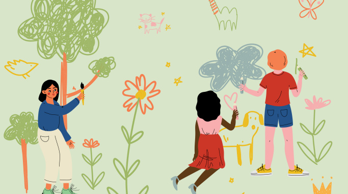 Kindernachmittag in der Bibliothek Bl&auml;si